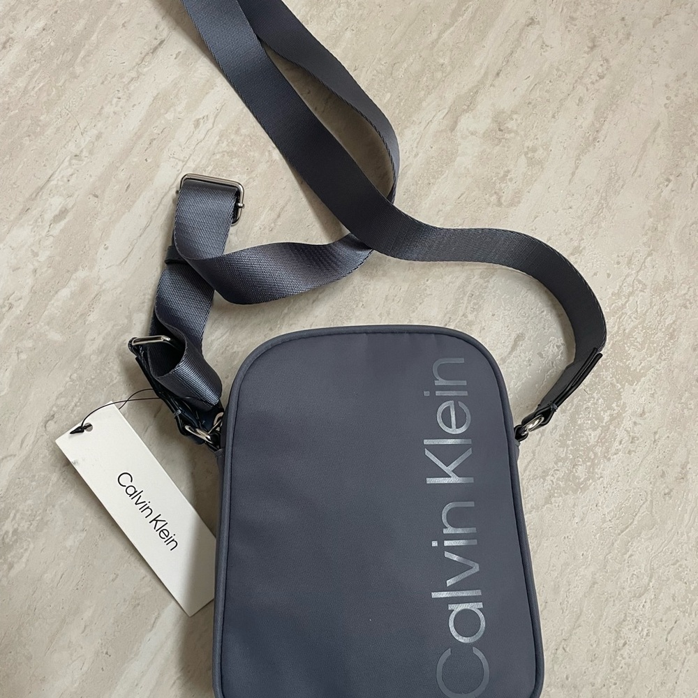 Calvin Klein Charcoal Messenger Bag
